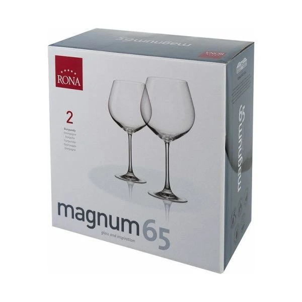 Бокалы для вина набор 2шт 650мл стекло RONA MAGNUM (12)