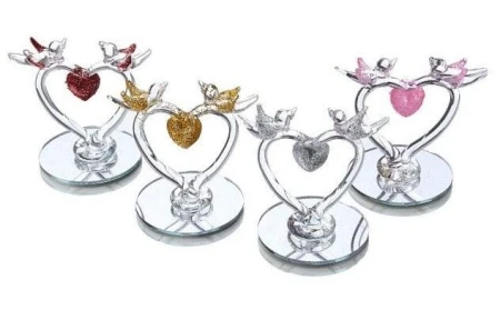 яяяФигурка Сердце с голубями на зеркале МИКС 4,5*4,5*4см 459382 яяяФигурка Сердце с голубями на зеркале МИКС 4,5*4,5*4см 459382