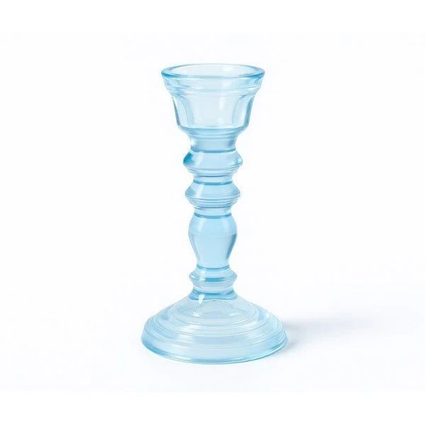 Подсвечник средний ГОЛУБОЙ 3900 141424 КРИСТОФФ-2