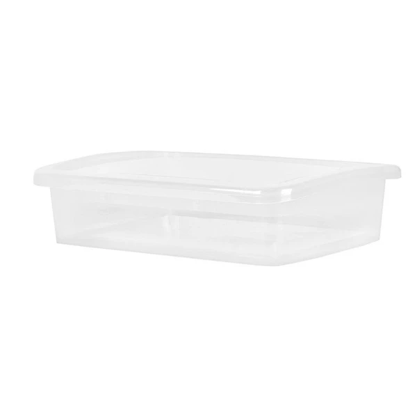 Ящик для хранения 5л 37*27,4*9,5см пластик Laconic прозрачный кристалл (6)