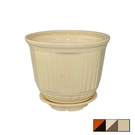Горшок цветочный керам. МОДЕРН №1 (1сорт) h=21см d=30см 9л цвета в ассортименте