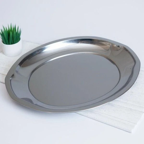 Блюдо 35*26см нерж.сталь овальное Z-94-301 (72)