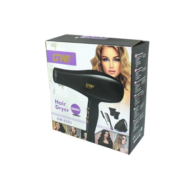 Фен пластик мощность 800 Вт GW-6593/JC-15639 (24)