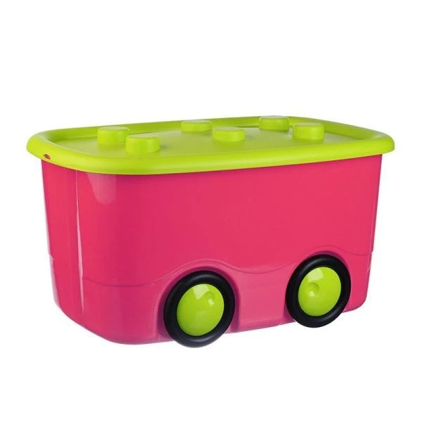 Ящик для игрушек 415*320*600мм пластик МОБИ малиновый (3)