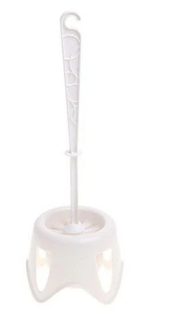 Ершик туалетный пластик Disco белый (36)