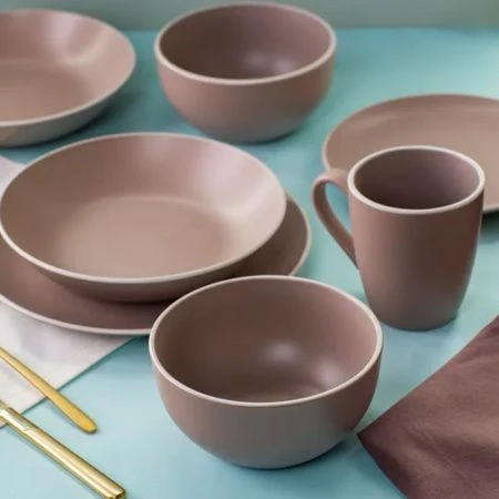 Тарелка мелкая 24см керамика SCANDY CAPPUCCINO обеденная TDP540 (6/24)