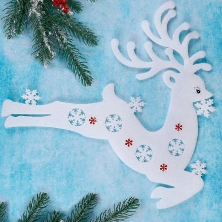 Украшение на окно Сказочный олень 50*49 см НУ-4999