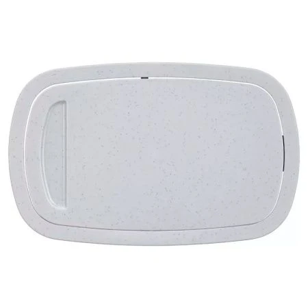 Контейнер для мусора 5,9л 225*140*253мм пластик VELVET светло-серый флэк с подвижной крышкой (6)