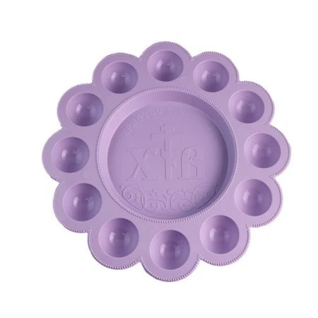 Подставка для яиц и кулича пластик (на 12шт.) №3 Пасхальная Бр.5.041 (50)