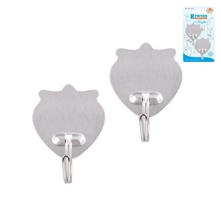 Набор крючков нерж.сталь 2шт. самоклеящиеся Ягодки (12)