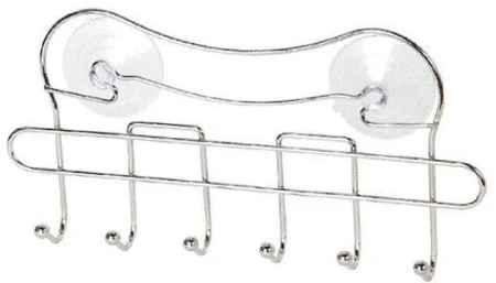 Вешалка 6 крючков металл на присосках JC-171/W2856 (24)