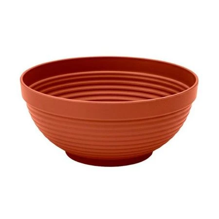 Горшок цветочный 2,7л d22,5см пластик МИСКА ПАРМА терракот (20)