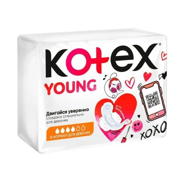 Прокладки 8шт Kotex Young Normal (16)