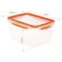 Контейнер пищевой 2,3л пластик РИЧ герметичный оранжевый (8)
