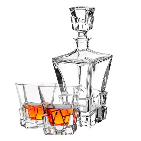 Набор для виски 7пр (графин 620мл, 6 стаканов 250мл) стекло JC-16178 (4)