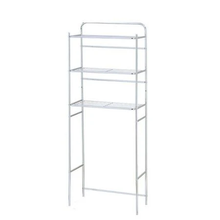 Стеллаж 3 полки 59,5*26*152см хром.сталь Cody для туалета и ванной (4)