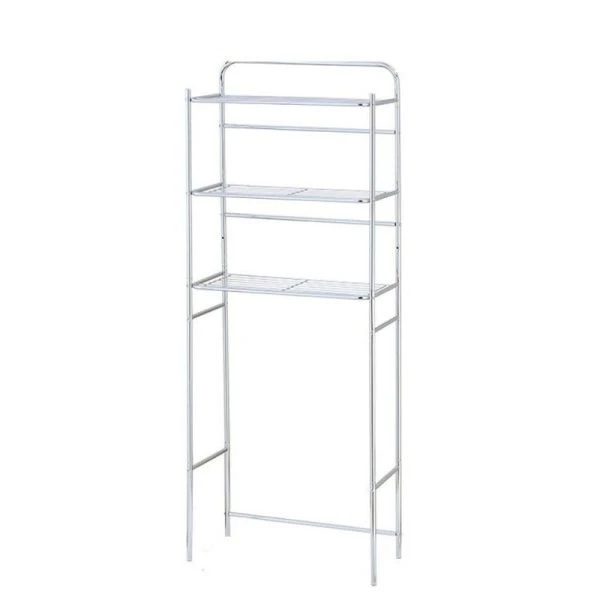 Стеллаж 3 полки 59,5*26*152см хром.сталь Cody для туалета и ванной (4)