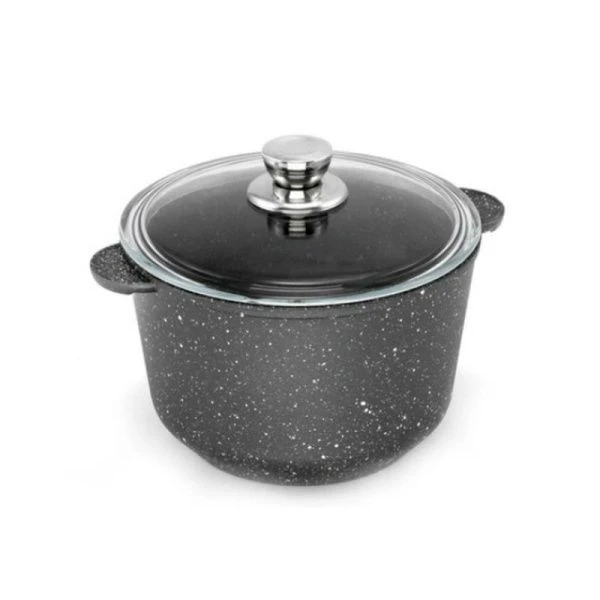 Кастрюля 4л алюминий АП ГРАНИТ МЕЧТА со стекл.крышкой 24см Dariis СБВР-400 (8)