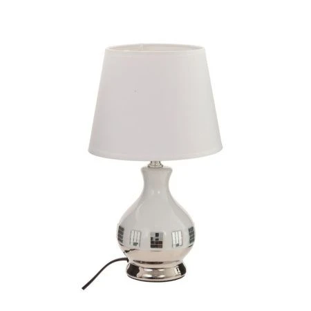 Лампа настольная с абажуром керамика 18*18*32см Е14 шнур 0,9м (12)