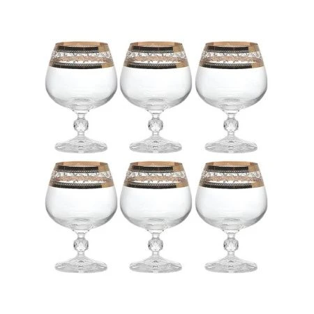 Бокалы для коньяка набор 6шт 400мл стекло АНЖЕЛА 43081 (8) 15542 ВЫВОД