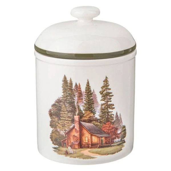 Банка для сыпучих продуктов 850мл 17см фарфор Family House (12)