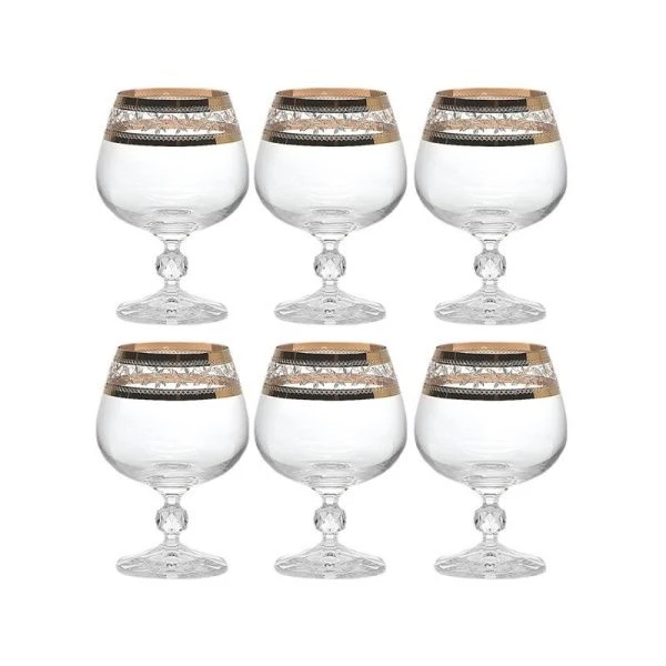 Бокалы для коньяка набор 6шт 400мл стекло АНЖЕЛА 43081 (8) 15542 ВЫВОД