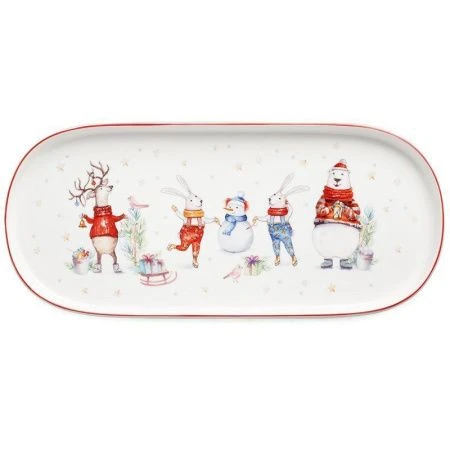 Блюдо 34*14,5см фарфор Winter Story овальное (12)