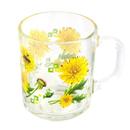 Кружка 200мл стекло ОДУВАНЧИК (20)