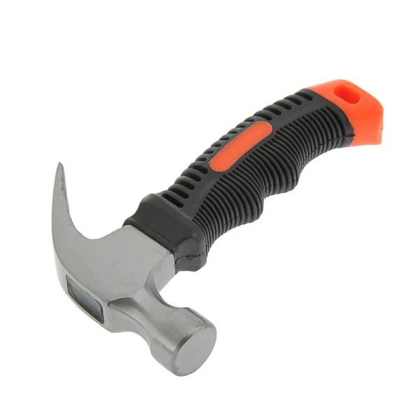 Молоток-гвоздодер металл/пластик мини 225г с двухкомп. ручкой (1)