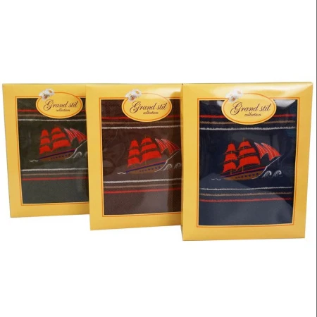 яяяПолотенце 65*135 махровое Фрегат подар.уп. N17-220 (1)