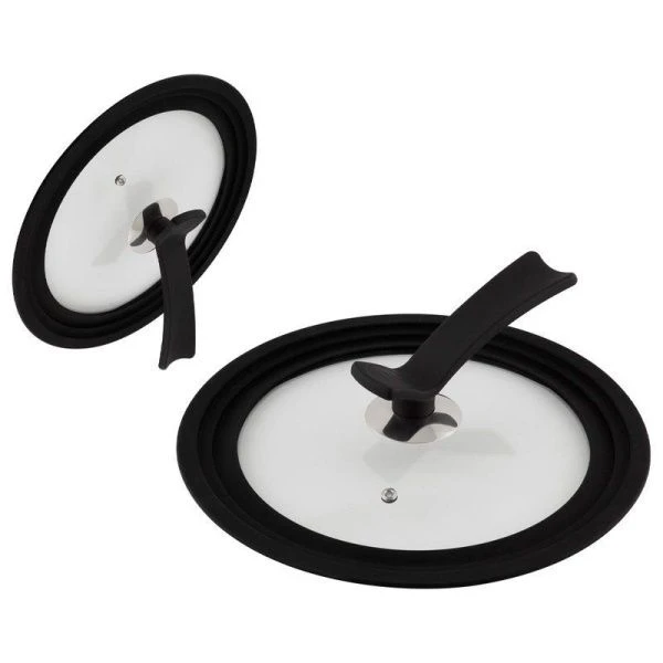 Крышка универсальная 24/26/28см стеклянная с силиконовым ободком VETRO-SPECIAL (8)