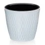 Кашпо 1,1л пластик Kerama белый (54)