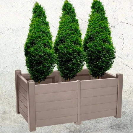 Кашпо 130л 97*53*47см пластик ПРОВАНС прямоугольное бежевое (1) Кашпо 130л 97*53*47см пластик ПРОВАНС прямоугольное бежевое (1)
