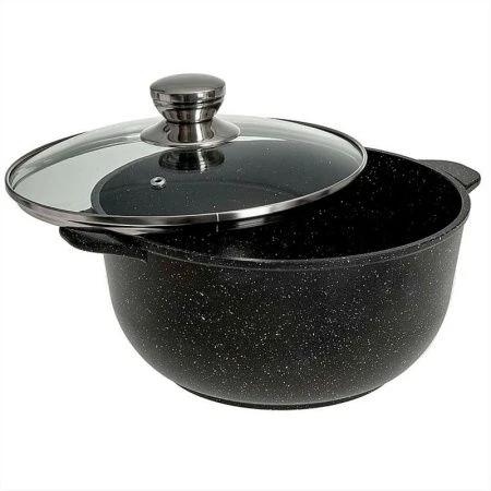 Кастрюля 8л алюминий АП ОРИОН стекл.крышка (6)