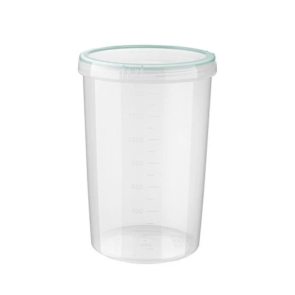 Контейнер пищевой 1,5л 12,5*18см пластик ВИНТАЖ с завинчивающейся крышкой h180мм (12)