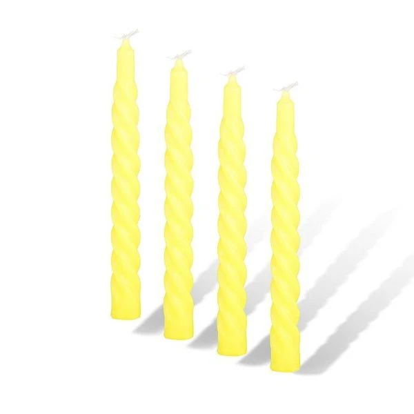 Свеча D22 H260 БАРОККО-3 большая лимон