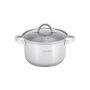 Кастрюля 2,1л нерж.сталь со стекл.крышкой 16см 5-ти сл.дно арт.5616S (8)
