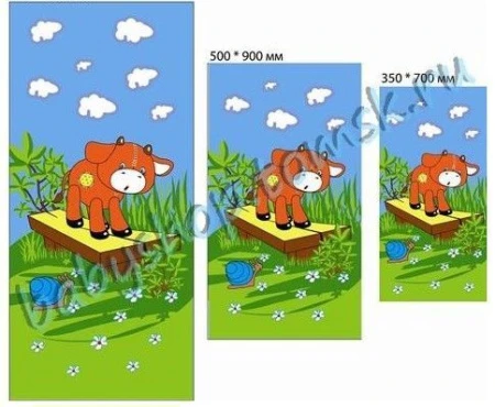 яяяПолотенце 60*130 махровое Тотошка набивное модель Детские сказки