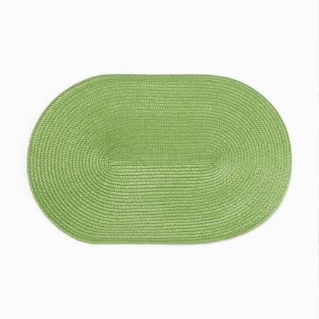 Салфетка сервировочная ПВХ 45*30см Овал зеленый