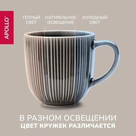 Кружка 320мл фарфор Dandy DND-320-G (36)