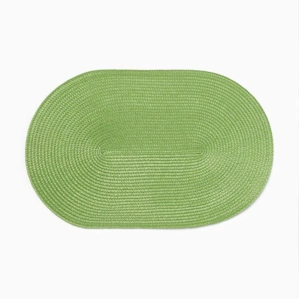 Салфетка сервировочная ПВХ 45*30см Овал зеленый