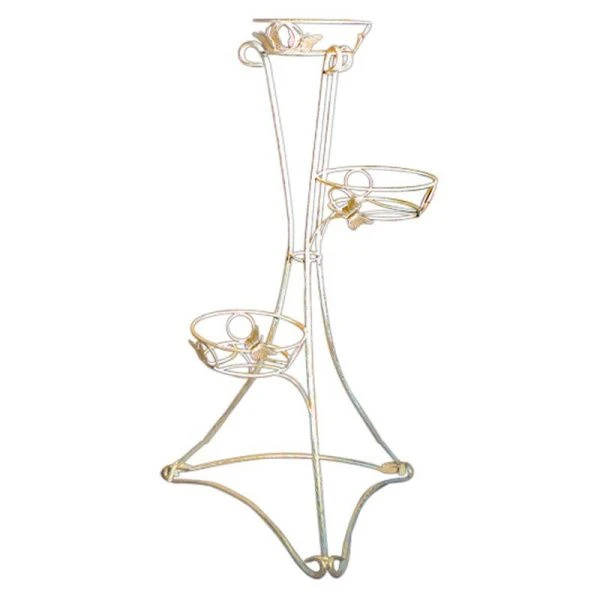 Подставка "Лоза"  на 3 цветка 14-103 WG Белый-золото 103*50*50