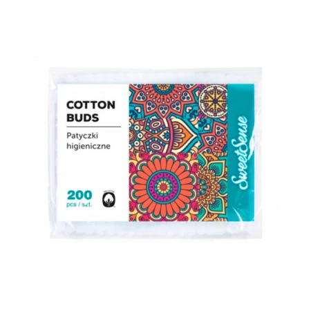 Ватные палочки SWEET SENSE 200шт. в п/э пакете (48)