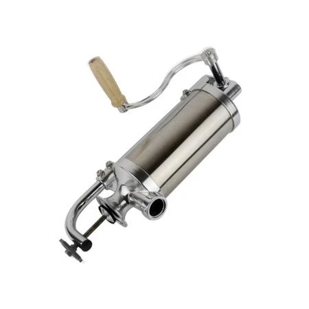 Шприц для формования колбас 3кг нерж.сталь с силикон.насадками арт.6509  (6)