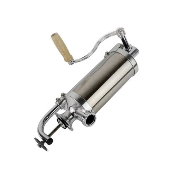 Шприц для формования колбас 3кг нерж.сталь с силикон.насадками арт.6509  (6)