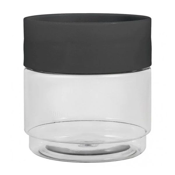 Банка для сыпучих продуктов 500мл пластик Asti черный (24) 221102630/02