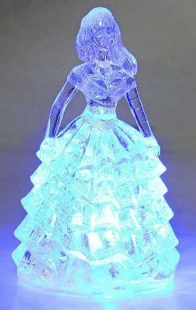 яяяФигурка Барышня 12*7см акрил свет 616019 (240)