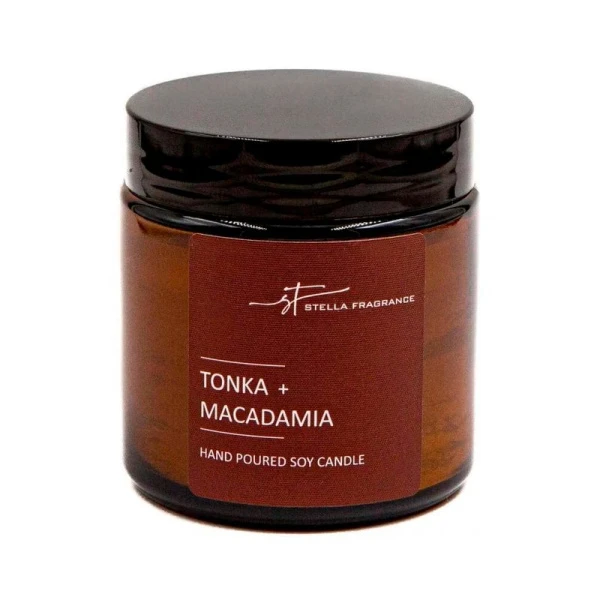 Свеча ароматизированная в банке 90гр Tonka Macadamia SF0422 (12)