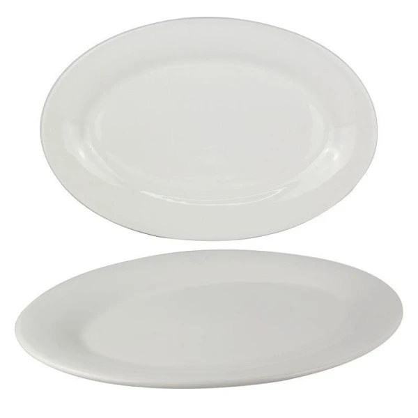 Блюдо 40,5см фарфор БЕЛЫЙ КЛАССИК овальное XL01/JC-9780 (15)