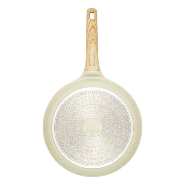 Сковорода 26см h5,9см алюминий АП RAN ручка soft-touch имит. дерева, индукция бежевая (6)